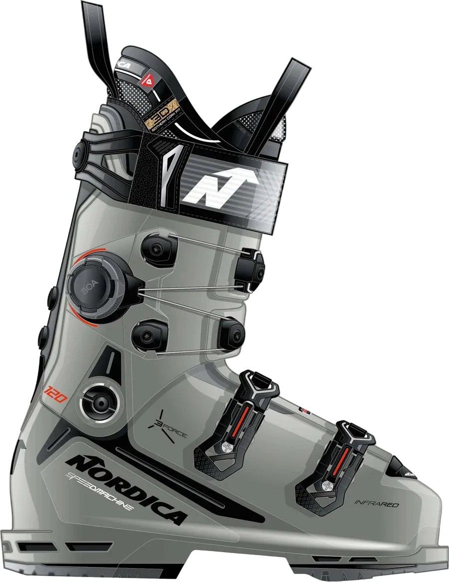 Nordica Speedmachine 120 BOA Cuff Mens Ski Boot 2027
